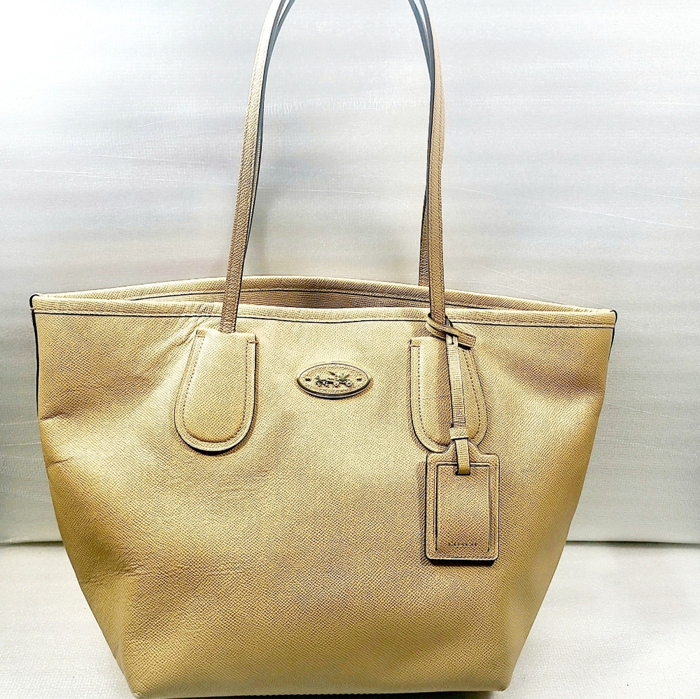 Coach Leather Tote Bag